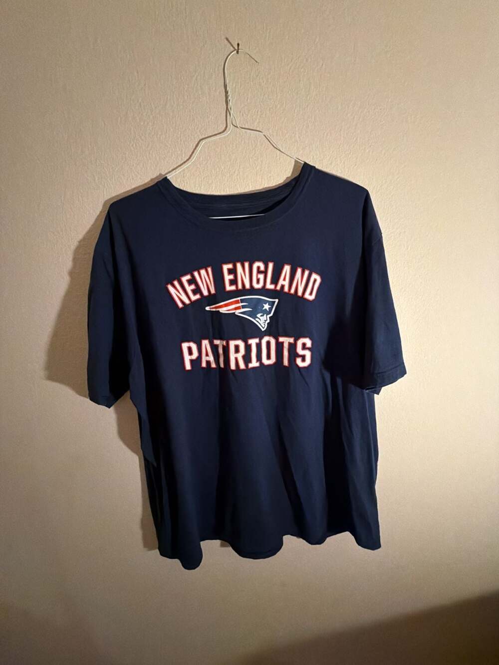 Fanatics Men's New England Patriots Navy Arch Logo T-Shirt Size 2XT
